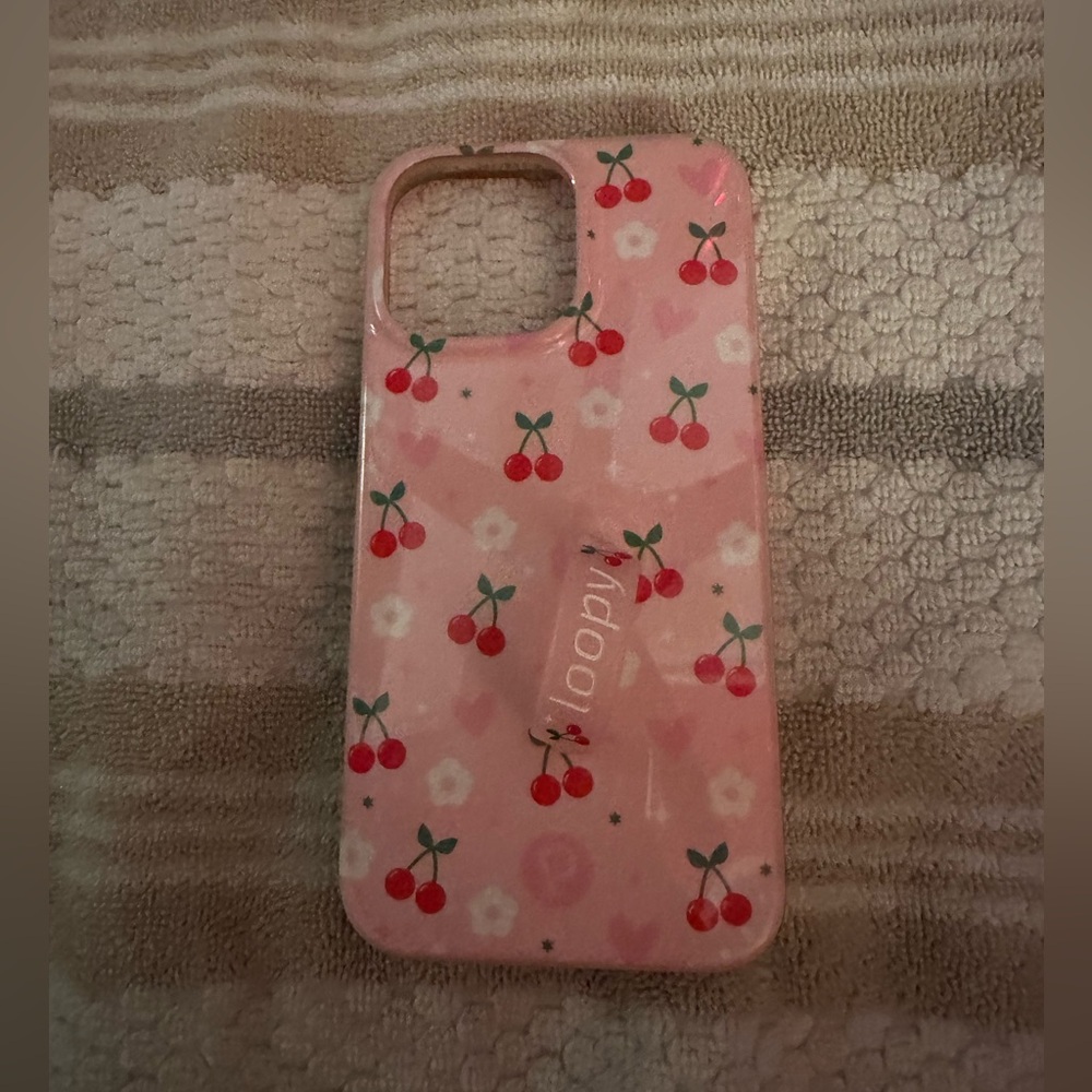Pink Cherry iPhone 14 Pro Max Loopy Case